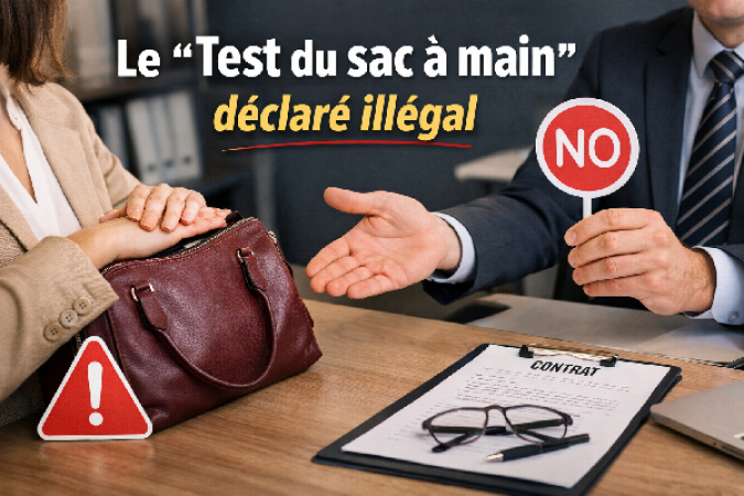 Recrutement : le test du sac à main est illégal, rappelle le ministère du Travail
