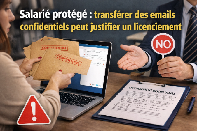 Salari� prot�g� : transf�rer des emails confidentiels peut justifier un licenciement