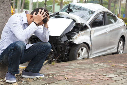Accident avec une voiturette de golf �lectrique